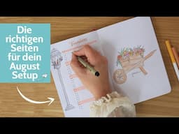 Bullet Journal August 2021- Seitenideen für eine entspannte Monatsplanung