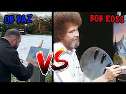 OB Daz Tries to Paint Like BOB ROSS!