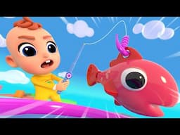 10 Little Fishies | Baby Shark + MORE Nursery Rhymes & Kids Songs | Tinytots