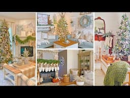 Embrace the Cozy Charm: Cottage-Inspired Christmas Living Room Decor Ideas