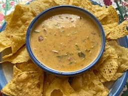 Tex-Mex Green Chile Queso | Chips and Dip