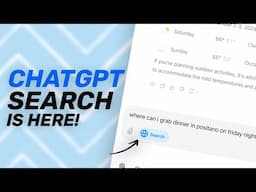 ChatGPT Search (SearchGPT) Just Launched for FULLY FREE! (Testing & Usage)