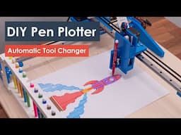 DIY Pen Plotter with Automatic Tool Changer | Arduino based CNC Drawing Machine