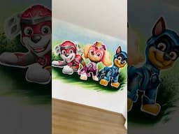 Paw Patrol Kids Room Mural #art #artist #painting