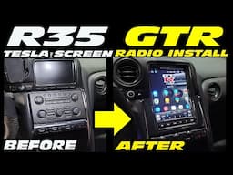 HOW TO INSTALL TESLA SCREEN UPGRADE ON R35 NISSAN GT-R WITH NEW TREX RADIO