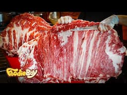 Amazing Marbling! Grilled Beef BBQ, Korean Beef Ribs & Beef Tongue