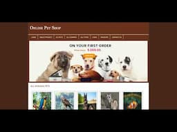 Online Pet Shop - PHP MySQL Web Development Latest 2024 Project