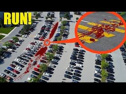 if you ever see a Trail of Blood in this Parking Lot, Don't PARK your car! (It's a Trap)