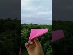 Wow😱! paper airplane fly so long #shorts