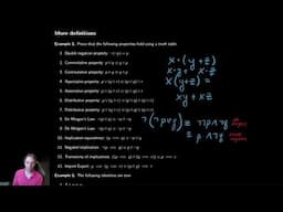 Propositional Logic 7 - Properties of Operations