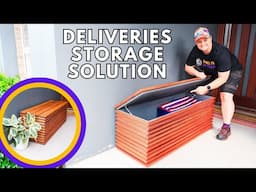 DIY | Bench with storage for deliveries | EASY beginner woodworking project