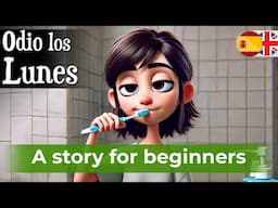 BEGIN LEARNING Spanish with a Simple Story (I Hate Monday)