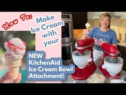 How to Make Ice Cream with your NEW KitchenAid Ice Cream Bowl Attachment