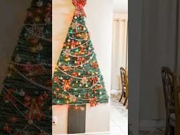 Grab dollar tree foam boards for this easy budget friendly Christmas tree 🎄 #christmastreeideas