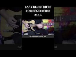 EASY BLUES RIFFS FOR BEGINNERS! # #shortsfeed #shortsvideo #bluesguitarlesson "beginningbluesguitar