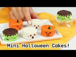 How to Make Halloween MINI Cakes! 🎃