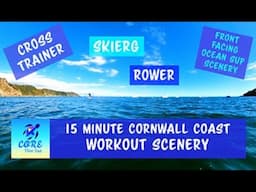 Rowing machine / Cross Trainer / Skierg Exercise Scenery FPOV 15 Minutes Cornwall Coast