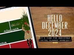 Brand  new 🤩 December 24 Christmas digital planning stickers & more!🎉 December digital Plan with me!