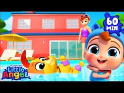 Swimming Song  | Little Angel | Cartoons for Kids - Explore With Me!