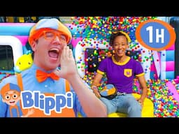 Blippi's Biggest Ball Pit Challenge!! | Blippi Vehicles | Learning Videos for Kids