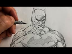 Drawing Batman Traditional Art Sketch