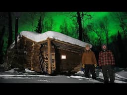 Winter in Remote Alaskan Cabin under the Aurora (-28F)