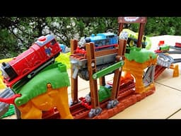 Thomas & Friends ☆ Walking Train & Trackmaster Turbo Jungle Course