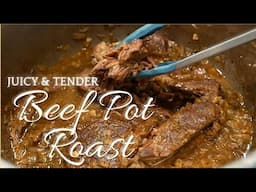 Try this simple recipe for tender Juicy Pot Roast!