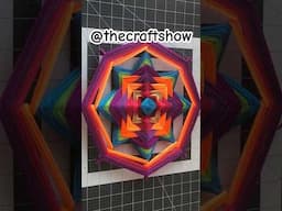 Making A Yarn Mandala #thecraftshow #trending #subscribe #yarnmandala #ojodedios #yarn #godseye