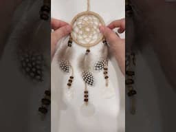 DIY Dreamcatcher with seashell flakes 🤎  EASY & Simple pattern ! New tutorial #TheCraftCat