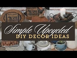 UPCYCLED KITCHEN ITEMS  - REPURPOSED IDEAS - SIMPLE HOME DECOR DIYs