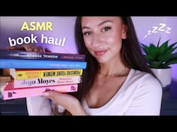 ASMR Whispered Book Haul 📚✨ book triggers for sleep