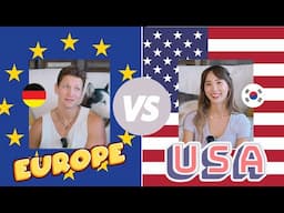 Comparing life in EUROPE vs. AMERICA (while eating In N Out) | YB vs. FOOD