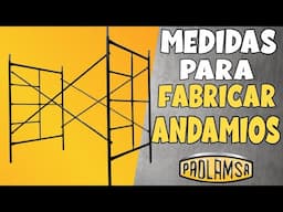 Todas Las MEDIDAS Para Fabricar Un ANDAMIO PASO a PASO 🪜