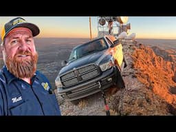 Hanging Off Cell Towers Edge! Ram Truck Ready To Roll