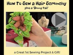 How to Sew a Hair Scrunchy with Bunny Tail - Londa's Directions