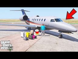 Franklin And Shinchan Travelling An Aeroplan Journey From Los Santos To North Yankton IN GTA V