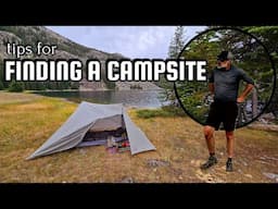 Finding a Backcountry Campsite: Tips and Tricks