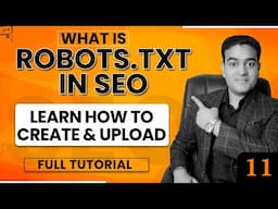 What is Robots.txt in SEO | How to Create and Upload Robots.txt File | SEO Full Course in English.