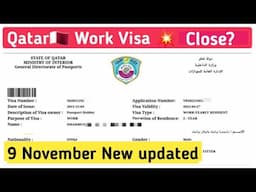 Qatar work visa new update// Today Qatar visa information news