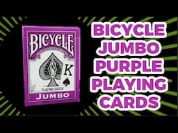 Deck Review - Bicycle Purple Jumbo Playing Cards