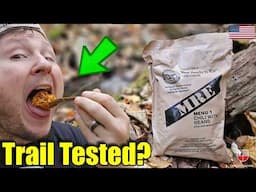 MRE on the Appalachian Trail: Army Chili TASTE TEST 🍁 (2014) US Military Meal Ready To Eat Review