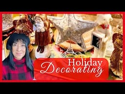 A VERY VINTAGE CHRISTMAS, LET'S DECORATE MY ANTIQUE BOOTH FOR THE HOLIDAYS!!