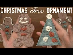 DIY Macrame Tutorial: Holiday/Christmas - String Christmas Tree Ornaments with Felt!