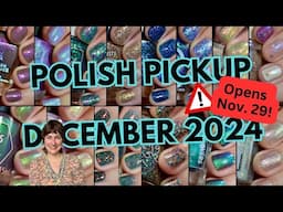 December 2024 Polish Pickup PPU Nail Polish Swatches Black Friday