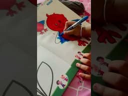 My little daughter loves to do painting ❤️❤️ #myartist #ytshortsindia