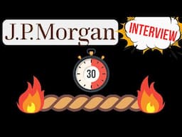 JP Morgan Interview - Rope Clock Solved! | Quant Interview Questions #13