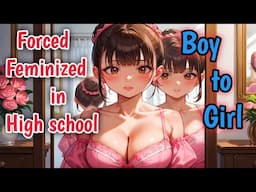 new tg anime | gender swap | Full Tg Tf  | forced feminized boy to girl in high school drama