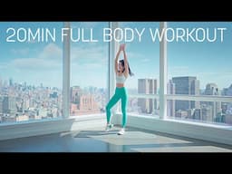 Fat Burning - 20 Min Full Body Workout at Home - NO Repeats NO Jumping