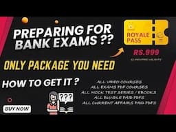 BEGINNERS BANK EXAM VIDEO COURSE IN OFFER PRICE ?? | HOW TO GET IT ?? | GRAB ROYALE PASS NOW!! | CWJ